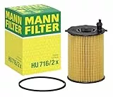 MANN-FILTER HU 716/2 x Ölfilter - für Pkw + Transporter