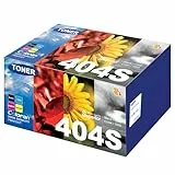 Coloran CLT-404S CLT-P404C CLT-K404S Set für Samsung C480W Xpress Toner für SL-C430 C430W C432 C433 C432W C433W C480 C480W C480FW C480FN C482 C4803 C482W C483W C482FW C483FW(Schwarz Cyan Magenta Gelb)