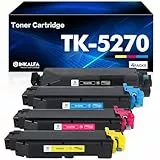 inkalfa TK-5270 TK-5270K TK5270 Kompatibel für Kyocera ECOSYS M6630cidn P6230cdn M6230cidn TK 5270 TK-5270C TK-5270M TK-5270Y M6630 P6230 M6230 Toner (Schwarz Cyan Gelb Magenta, 4-Pack)