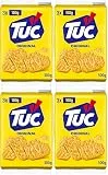 LU Tuc Crackers Original Salz-Crackers, 3 x 100 g (Packung mit 4)