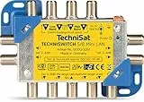TechniSat TECHNISWITCH 5/8 MINI LAN, Multischalter / Satverteiler inkl. LAN für 8 Teilnehmer, 100m Entfernung überbrückbar, inkl. DOCSIS-Signal-Übertragung