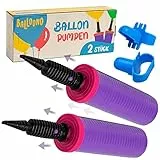 Balloono 2X Luftballonpumpe - für schnelles und einfaches Aufpumpen - Luftballon Pumpe Ballons - Luftpumpe Luftballons - Luftballon Pumpe - Ballonpumpe Luftballons - Luftpumpe Ballon - Ballon Pumpe