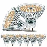 DEIFUA GU5.3 LED Lampe Warmweiß 615 Lumen 6,5W Ersetzt 50W MR16 Halogen Glühbirne, 6er-Pack, AC/DC 12V Flimmerfrei Leuchtmittel, 2700K Strahler, 120°-Abstrahlwinkel Spot, Nicht Dimmbar Reflektorlampe