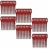 Ersatz Messer 60x Rasentrimmermesser passend für Masko Akku Rasentrimmer MA-RT9000 Freischneider Akku Sense Schneidplättchen Trimmermesser Nylonmesser