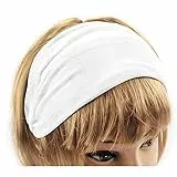 axy Haarband Yoga im Weiss Headband Hairband für Sport (Weiss)