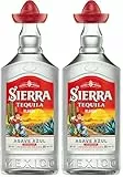 Sierra Tequila Blanco (1 x 700 ml) – das Original mit dem roten Sombrero aus Mexico – mit fruchtig, frischen Aromen – ideal als Shot mit Salz & Zitrone – 38% Alk. (Packung mit 2)