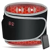Arlierss Wärmegürtel Rücken mit 5000mAh Akku, Elektrisches Heizgürtel Kabellos mit Abschaltautomatik, Gurt Verstellbare Riemen Heizkissen mit 3 Heizstufen & 3 Massagemoden zur Schmerzlinderung