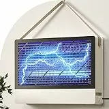 Ruhig Hybrides Spektrum Elektrischer Insektenvernichter Elektrisch Fliegenfalle Innenbereich Mückenfalle Innen Fruchtfliegenfalle Fliegenfänger Gebrochenes Weiß Insektenlampe mit 2 Ersatzbirnen