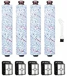 Zubehör für Bissell Crosswave 3-In-1,4 Bürstenrolle Und 5 Filter für Bissell Crosswave 3-in-1, Hartboden-Bürstenrolle und Filter für Crosswave, Ersatzteile/Austauschsets für Bissell