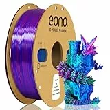 EONO Mehrfarbige Filament Silk PLA Dreifarbiges PLA Filament 1,75 mm 1kg (2,2 lbs) für 3D Drucker Coextrusions Tri-color PLA Filament Mehrfarbiges PLA, Silk PLA Rot/Blau/Grün