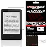 TECHGEAR Displayschutz für Amazon Kindle 6 Zoll, ultraklar, mit Reinigungstuch und Applikationskarte, kompatibel mit Amazon Kindle 6 Zoll Touchscreen, eReader