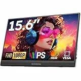 Dopesplay 2025 Neuestes Portable Monitor 15,6 Zoll Tragbarer Monitor, FHD 1080P IPS Ultra-schlank, Mobiler Monitor mit Kickstand, USB Monitor für Laptop, PC, Mac, PS4/5, Xbox und Switch