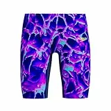 Speedo Fastskin Junior Endurance+ Max Badehose für Jungen, hohe Taille, Höhle, Neongelee, Cave Current/Neon Jelly, 11-12 Jahre