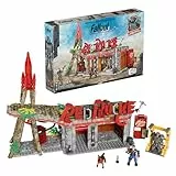 MEGA Fallout Actionfiguren Bauspielzeuge, Red-Rocket-Raststätte mit 824 Teilen, 2 beweglichen Charakteren und Zubehör, für Sammler, HXT00
