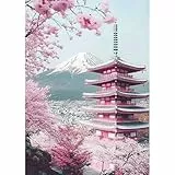 feelive Turm Diamond Painting Kits für Erwachsene, DIY Landschaft Diamant Painting Bilder für Bausätze Diamantmalerei 5D Runde Steine Diamant Painting für Zuhause Dekor 30x40cm