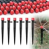 Casenly 50 Stück Gardena Micro Drip, 360 Grad 8-Loch Einstellbare Bewässerung Sprinkler Verbinder Wasser Bewässerung Tropfer für 4/7mm Schlauch für Blumenbeete Topfpflanzen