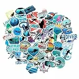 Scuba diving stickers tauchaufkleber asthetische aufklebe scrapbooking auto laptop Dekoration Tauchausrüstung Geschenke Meeresthema Handwerk Sticker-Sammlung
