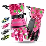 West Biking Skihandschuhe Kinder, 3M Thinsulate Warm Handschuhe Kinder Wasserdicht Winddicht, Winterhandschuhe Touchscreen, Kinder Handschuhe Winter Für 6-12 Jahre Jungen Und Mädchen