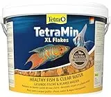 TetraMin XL Flakes - Fischfutter in Flockenform für größere Zierfische, ausgewogene Mischung für gesunde Fische und klares Wasser, 10 L Eimer