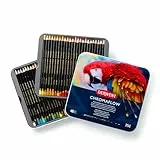 Derwent Chromaflow Buntstifte im 48er Set in Metallbox, 3,5 mm Minenstärke, Mischbar mit Geschmeidiger Textur, Ideal zum Zeichnen, Ausmalen und Layering, Professionelle Qualität, 2306013
