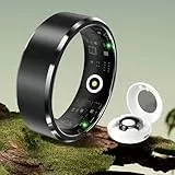YD LIFE Smart Ring für Herren Damen - 2025 AI Fitness Tracker 5 ATM Wasserdicht mit Temperaturmessung,100+ Sportmodi,Schlafmonitor,Herzfrequenz, SpO2, Smartring für Android iOS (Schwarz, #11-20.8mm)