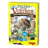 HABA Tal der Wikinger – Rasantes Geschicklichkeits-Brettspiel ab 6 Jahren für 2–4 Spieler – XXL-Spielplan & 3D-Wikingerschiffe – Fördert Taktik & Mut – 1304697004
