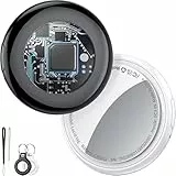 Smart Air Tracker Tags-Schwarz und Weiß, Schlüsselfinde Kompatibel mit Apple Wo ist? APP (iOS NUR, Android Not Supported), 5.3 Bluetooth Tracker Tag für Gepäck/Taschen/Koffer, Austauschbarer Batterien