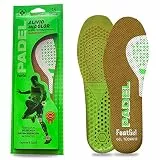 Footgel - Padel Einlegesohlen | Gel Schuheinlagen Herren/Damen Atmungsaktiv, Komfortabel | Stabilisierend, Beugen Verletzungen vor, Schmerzen in Füßen, Knien und Lendenwirbeln | Größen 35 bis 38