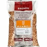 BROWIN ® Räucherchips Buche 450 g 780831 | Buchenspäne 1-3 mm für Fleisch, Fisch | Räucherholz zum Räuchern, Grillen | Räucherspäne für Smoker, Grill
