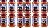 Barilla Ragù Contadino Tomatensauce mit Rotwein, 12er Pack, 400g pro Glas, + keyring italy shop service