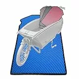 EVA Drive Premium Schutzmatte für Urban Arrow | Lastenrad Fußmatten Teppiche | Lastenrad Zubehör | mit Einfassung | Farbe Blau