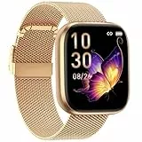 Smartwatch Damen mit Telefonfunktion 1,85' Zoll Touchscreen Fitness Tracker 120+ Sportmodi IP68 Wasserdicht Fitnessuhr mit Herzfrequenz SpO2 Schlafmonitor Schrittzähler Smart Watch für iOS Android