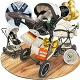 Kinderwagen 3 in 1 [Babywagen & Autositz] mit Babyschale Fahrgestell Kombi als Set | Stroller Baby | Isofix Station & 5-Punkt Sicherheitsgurt Kinderwagen Buggy Reisebuggy Buggys | Babywagen