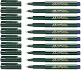 Faber-Castell Finepine 1511-0,4 mm, blau, 10 Stifte
