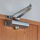 1 x Türschließer, automatische Türschließung, einstellbare Türschließgeschwindigkeit, mit englischer Anleitung, Steuergewicht bis 45 kg (1 Stück)