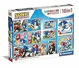 Clementoni 80508 Sonic Supercolor Sonic-10 in 1 (3 18, 30, 2 48 Und 1 Puzzle Mit 60 Teilen), Kinderpuzzle Ab 4 Jahren, Made In Italy, Mehrfarbig Amazon Exclusive
