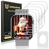 UniqueMe für Apple Watch 41 mm Series 9/8/7 Schutzfolie, 6 Stück Flexible TPU Folie, Maximale Abdeckung Selbstheilung Displayschutz Folie für iWatch 41 mm