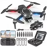 Drohne mit Kamera HD 4K,RC Faltbare FPV WiFi Live Übertragung Drohne für Kinder Anfänger,2 Akku Lange Flugzeit,Headless Modus,Flugbahnflug,Hindernisvermeidung,One Key Start/Landen,Headless Modus