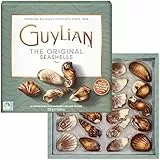 Guylian Meeresfrüchte Pralinen 250g Original Premium Belgische Pralinen mit Nuss-Nougat Füllung und Marmorierung aus Zartbitter-, Vollmilch- und weißer Schokolade (1 x 250g)