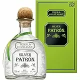 PATRÓN Silver Premium Tequila, 40% vol., 70cl / 700ml, in einer Limited-Edition Mexican Heritage-Dose, hergestellt aus 100% blauer Weber-Agave, handgefertigt in Mexiko, Verpackung kann variieren