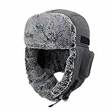 Ohrschutz Kappe Bomber Uschanka Armee Wasserdicht Mütze Trapper Hut warme kalt Winter Men dad Earmuff Bomber hat Russian Ushanka ski Cap Herren