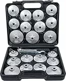 BGS Diy 1035 | Ölfilterschlüssel-Satz | Aluminium-Druckguss | 12,5 mm (1/2') | 23-tlg.
