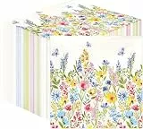 Talking Tables Table Kind Einweg-Servietten, weiche Papierservietten, Einweg-Servietten, Blumenmuster, für Hochzeiten oder den täglichen Gebrauch, umweltfreundlich, kompostierbar, recycelbar