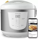 NEWCOOK Multifunktions-Küchenroboter, Kapazität 5 Liter, programmierbar bis zu 24 Stunden, automatisch kochen, 8 voreingestellte Menüs und Warmhaltefunktion bis zu 24 Stunden. Inklusive Antihaft-Eimer
