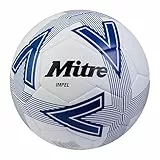 Mitre Impel L30P Fußball, hohe Strapazierfähigkeit, Formbeständigkeit, Weiß/Blau, 5