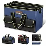 AIRAJ Werkzeugtasche 18 Zoll | Werkzeugtasche Großer Öffnung | Einfacher Zugriff Werkzeuge | Strapazierfähiger 600D Oxford-Gewebe | Werkzeug-Organizer | Verabschieden Unordnung | 44×24×30CM