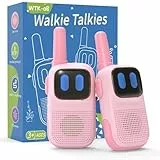 Mädchen Spielzeug ab 3-8 Jahre, Kearui Walkie Talkie Kinder Leichtgewichtig 1000ft Lange Reichweite, Mädchen Geschenke 3-12 Jahren für Kinder Outdoor (Rosa)