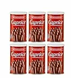 Caprice Waffelröllchen Schoko 6x 115g Papadopoulos | Griechisches Gebäck | +20ml Jassas Olivenöl