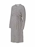 ESPRIT Maternity Damen Dress Woven Nursing Long Sleeve All-over Print Kleid, Dark Red - 611, 42 EU