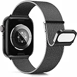 Higgs Milanaise Ersatzarmband Kompatibel mit Apple Watch Armband 46mm(Series 11 10) 44mm 45mm 49mm, Magnetische Metall Edelstahl Armbänder für iWatch Series 11 10 9 8 7 6 5 4 SE Ultra 3 2 1